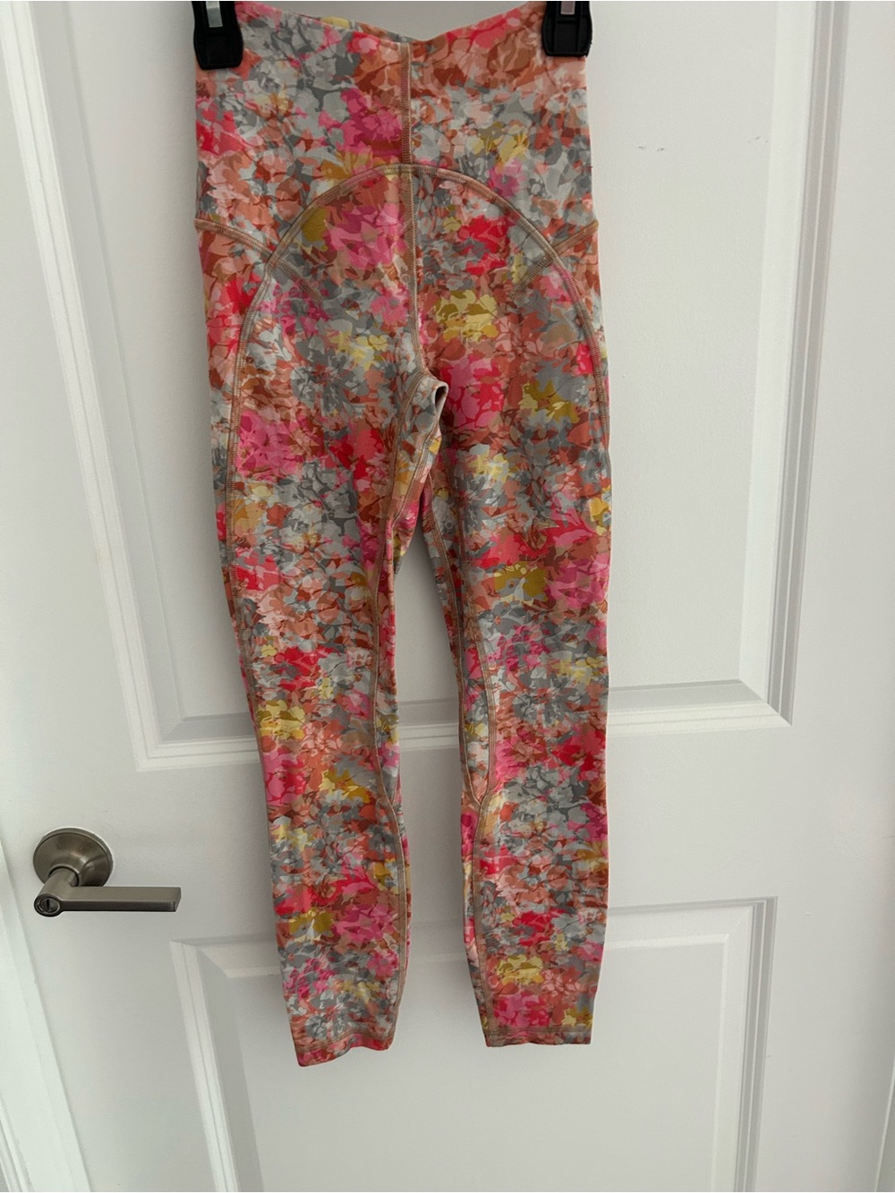 lululemon athletica Kids Floral Print Leggings - Pink, Gray, Yellow
